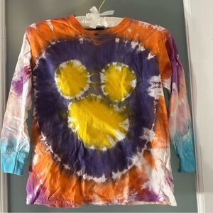 Gildan hidden Mickey Kids Tie-Dye long sleeve Shirt